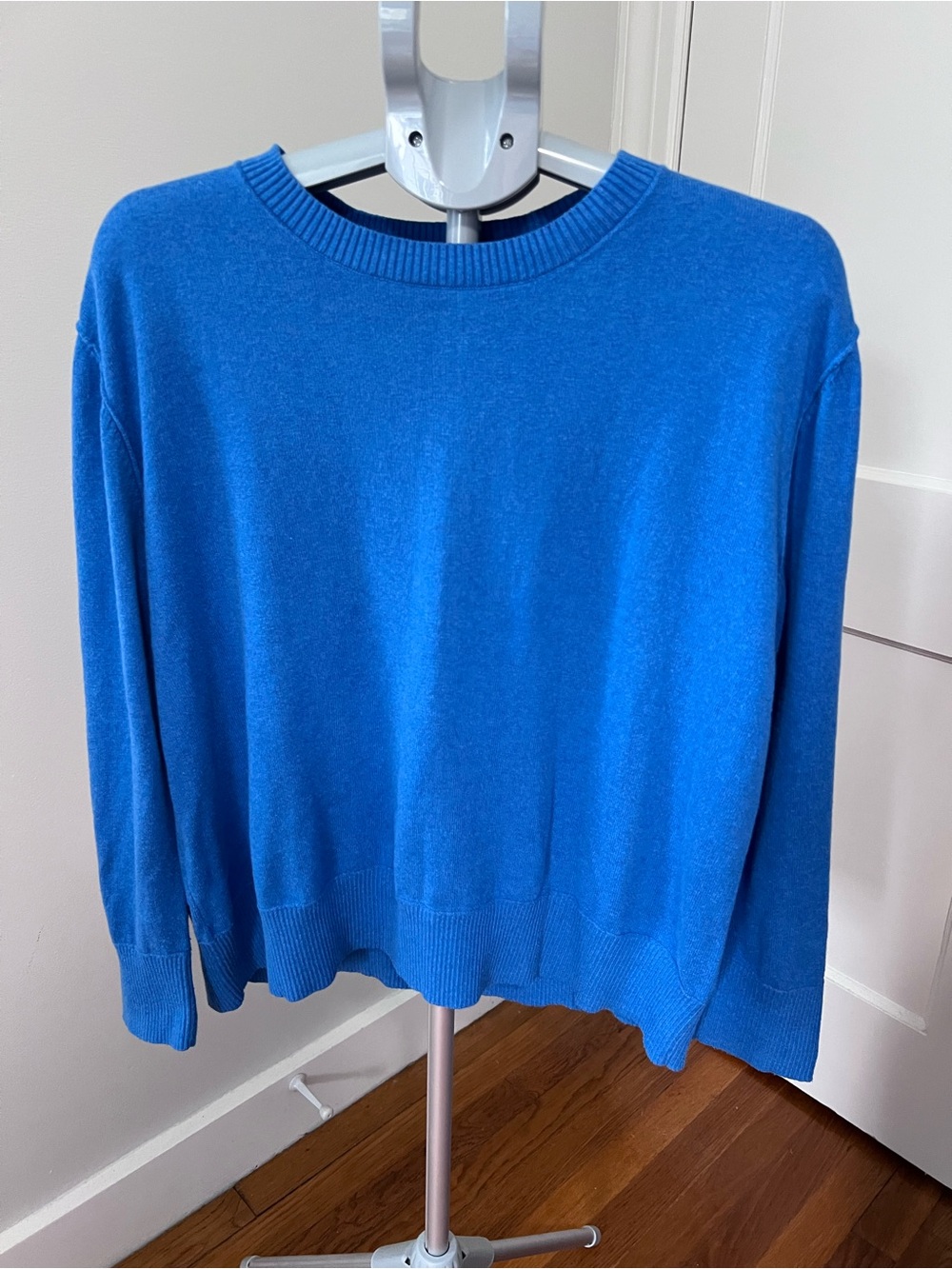 L.L. Bean women’s Crewneck Sweater in Vibrant Blue